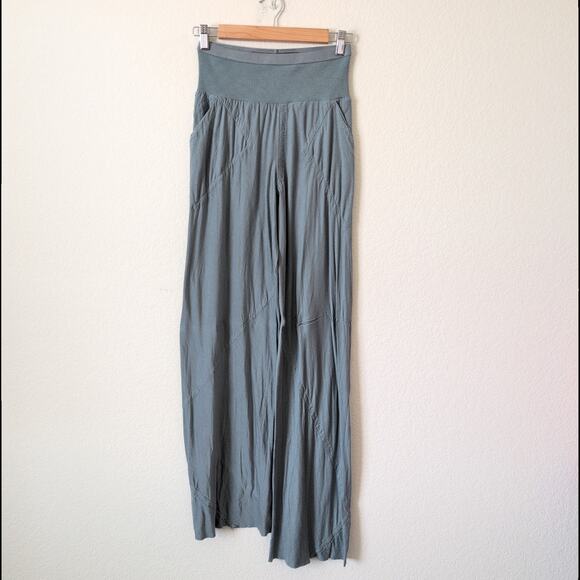 Rick Owens Lilies Forever Bias Hollywood Wide Leg Pants Steel Blue Viscose US 4 - Picture 5 of 8